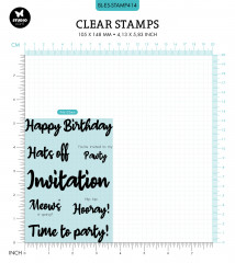 Studio Light Clear Stamps - by Laurens van Gurp Nr. 414 - Hooray!