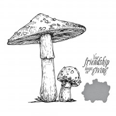 Press Plate & Die Set - Mushroom Duo