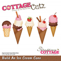 Cottage Cutz Die - Build An Ice Cream Cone