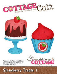Cottage Cutz Die - Strawberry Treats 1