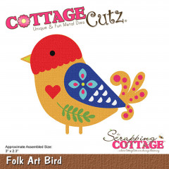 Cottage Cutz Die - Folk Art Bird