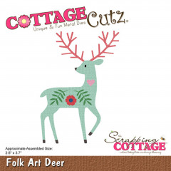 Cottage Cutz Die - Folk Art Deer