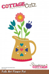 Cottage Cutz Die - Folk Art Flower Pot