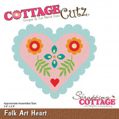 Cottage Cutz Die - Folk Art Heart