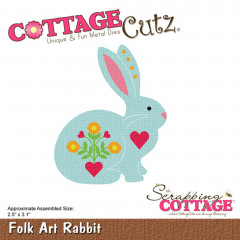 Cottage Cutz Die - Folk Art Rabbit
