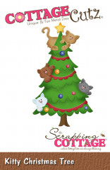 Cottage Cutz Die - Kitty Christmas Tree