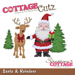 Cottage Cutz Die - Santa & Reindeer