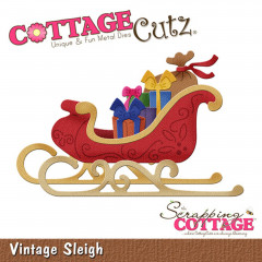 Cottage Cutz Die - Vintage Sleigh