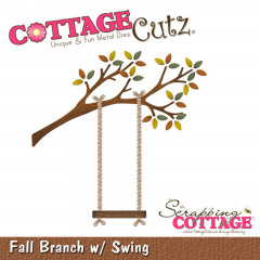 Cottage Cutz Die - Fall Branch with Swing