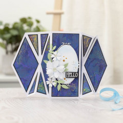 Die-Cut Card Bases & Envelopes - Diamond Fan Fold Card