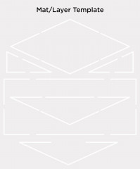 Die-Cut Card Bases & Envelopes - Diamond Fan Fold Card