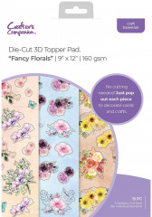 Die Cut Topper 9x12 Paper Pad - Fancy Florals