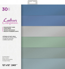 Frosted Blues - 12x12 Pearlescent Card Paper Pad