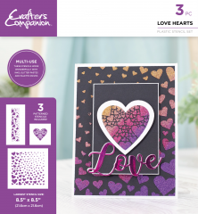 Stencil Set - Love Hearts