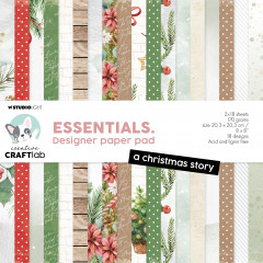Studio Light 8x8 Paper Pad - Christmas Essentials Nr. 220 - A Christmas Story