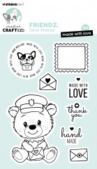Studio Light Clear Stamps - Friendz Nr. 709 - Made With Love (EN)