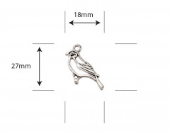 Metal Charms - Little Robin Redbreast