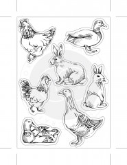 Clear Stamps - Farm Meadow Animals
