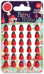 Adhesive Wooden Ladybirds - Fairy Wishes