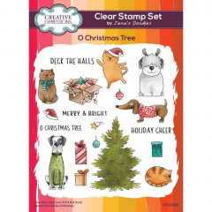 Janes Doodles Clear Stamp Set - O Christmas Tree