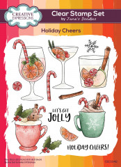 Janes Doodles Clear Stamp Set - Holiday Cheers