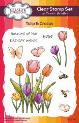 Janes Doodles Clear Stamp Set - Tulip & Crocus