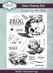 Clear Stamps - Designs by Sam Poole - Halloween Frogs