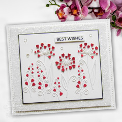 Craft Dies - Sue Wilson - Finishing Touches - Heart Blooms