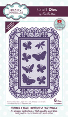 Craft Dies - Sue Wilson Frames & Tags Butterfly Rectangle