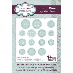 Craft Dies - Shabby Basics Shabby Buttons