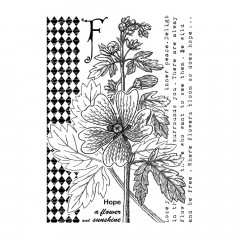 Unmounted Rubber Stamps - F is for Flower