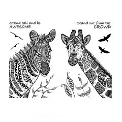 Unmounted Rubber Stamps - Stand Out and Stand Tall