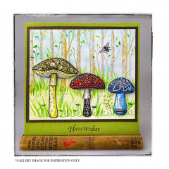 Unmounted Rubber Stamps - Happy Mushrooms