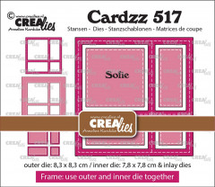 CREAlies Cardzz - Nr. 517 - Frame & Inlays Sofie