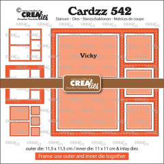 CREAlies Cardzz - Nr. 542 - Frame & Inlays Vicky