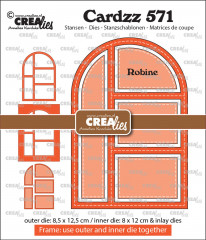 CREAlies Cardzz - No. 571 - Frame & Inlay Robine