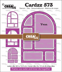 CREAlies Cardzz - Nr. 573 - Frame & Inlays Yvon (6 Shapes)