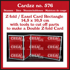 CREAlies Cardzz - Nr. 576 - (Double) Z-fold / Easel Card Rectangle Horizontal
