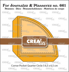 Journalzz and Plannerzz Stanze Nr. 661 - Corner Pocket Quarter Circle Small