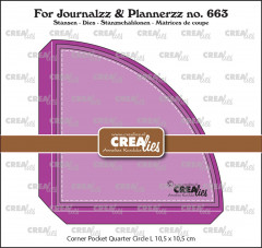 Journalzz and Plannerzz Stanze Nr. 663 - Corner Pocket Quarter Circle Large