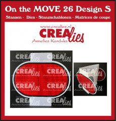 CREAlies On The MOVE Nr. 26 - Design S - Triangle Fold Card Half Circles