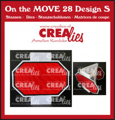 CREAlies On The MOVE Nr. 28 - Design S - Triangle Fold Card Half Octagons