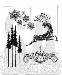 Cling Stamps Tim Holtz - Reindeer Flight