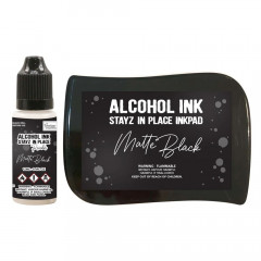 Alcohol Ink Stayz in Place Inkpad - Matte Jet Black