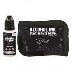 Alcohol Ink Stayz in Place Inkpad - Pearlescent Jet Black