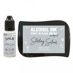 Alcohol Ink Stayz in Place Inkpad - Pearlescent Sterling Silver