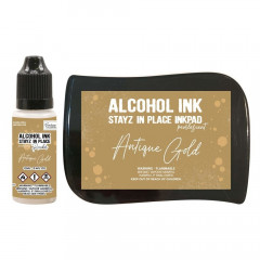 Alcohol Ink Stayz in Place Inkpad - Pearlescent Antique Gold
