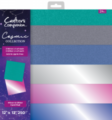 Cosmic Collection - 12x12 Mirror & Glitter Card Pad