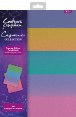 Cosmic Collection - A4 Ombre Glitter Card Pack
