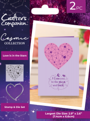Clear Stamp & Cutting Die - Cosmic Collection - Love is in the Stars